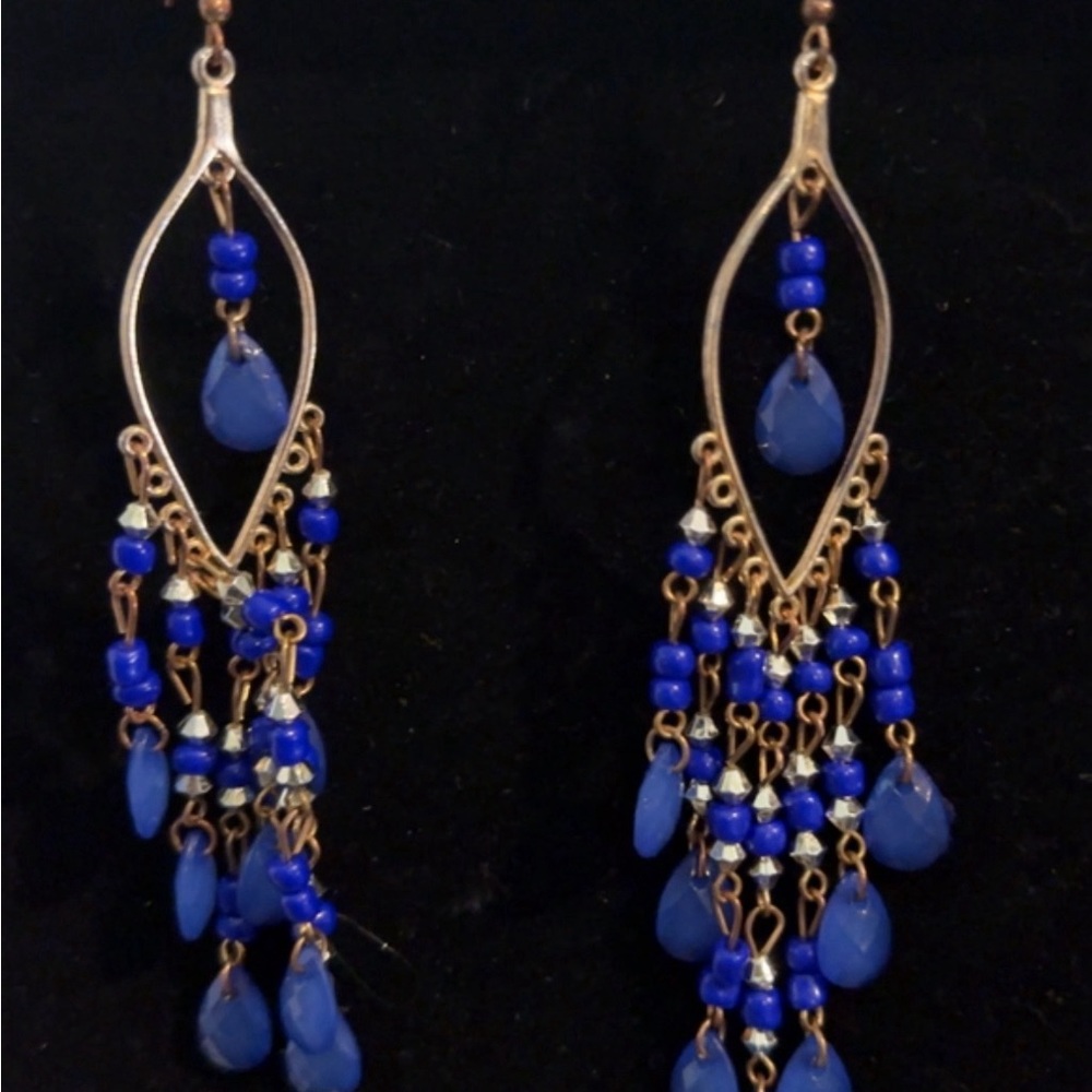 Blue earrings
